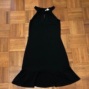 White House Black Market Black Halter Midi Dress